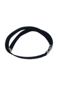 BELT NYLON BLUE SILVER BUCKLE